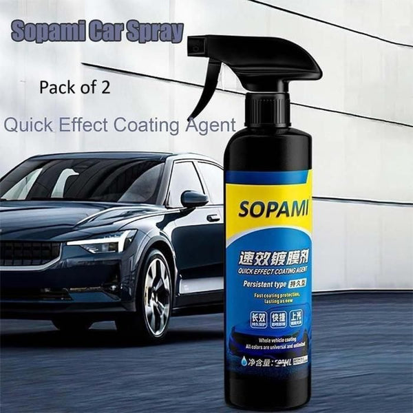 Sopami™ 3-in-1 High Protection Car Coating Spray (Pack of 2) - Instant Shine & Scratch Repair
