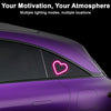 Neon Heart Solar Car Window Light