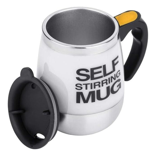 Auto-Stirring Magnetic Coffee Mug (Stainless Steel Desk Gadget)