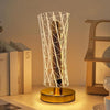 Crystal Diamond Table Lamp (3-Color Touch Control) - USB Rechargeable