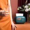 Retro Radio Tissue Box Cover (Aesthetic Vintage Decor)