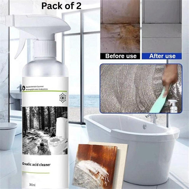PowerScrub™ Oxalic Acid Rust & Stain Remover Spray (Pack of 2) - Instant Clean