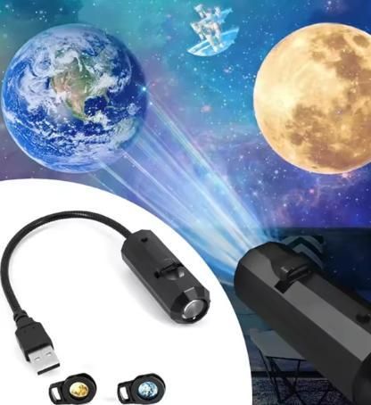 360° Earth & Planet Projection Lamp (Aesthetic USB Night Light)