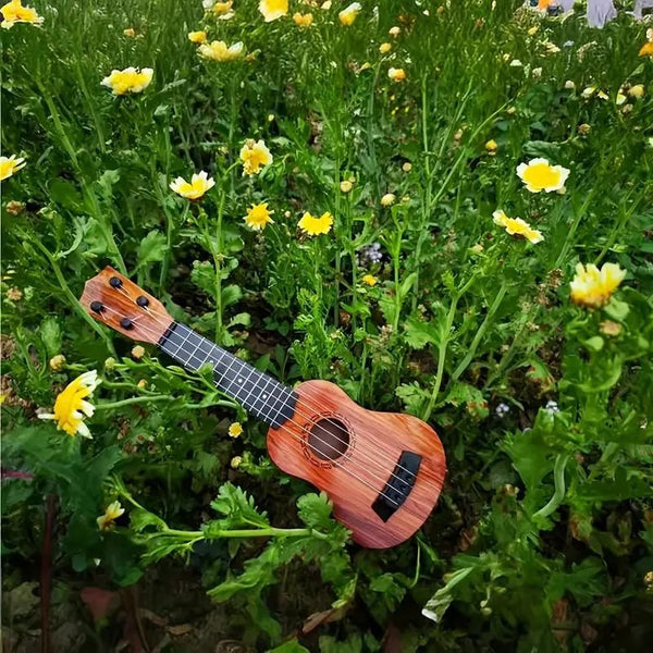 Mini Acoustic Guitar for Kids (Realistic Wood Finish)