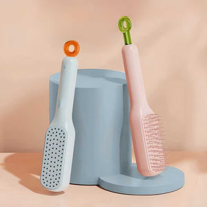 3D Air Cushion Self-Cleaning Hair Brush (One-Click Hair Removal)
