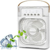 Portable 3-in-1 Mist Fan & Air Cooler (USB Desk Humidifier)