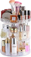 360° Rotating Makeup Organizer (Adjustable Acrylic Display)
