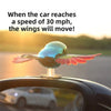 Wind-Powered Flying Bird Car Ornament (Kinetic Flapping Wings)