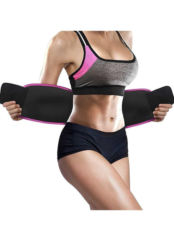 Sweat & Sculpt Waist Trimmer Belt (Fat Burner & Lumbar Support)