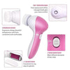5-in-1 Electric Facial Cleanser & Massager (Portable Spa Brush)