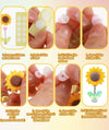 Swinging Mini Sunflowers Dashboard Decor (Set of 5 Bobbleheads)