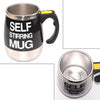 Auto-Stirring Magnetic Coffee Mug (Stainless Steel Desk Gadget)