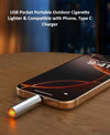 Mini Type-C Smartphone Lighter (Windproof & Flameless) - Pack of 2