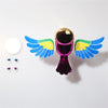 Wind-Powered Flying Bird Car Ornament (Kinetic Flapping Wings)