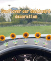 Swinging Mini Sunflowers Dashboard Decor (Set of 5 Bobbleheads)