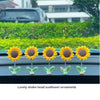 Swinging Mini Sunflowers Dashboard Decor (Set of 5 Bobbleheads)