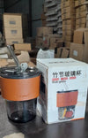 Aesthetic Glass Tumbler with Leather Sleeve & Straw (Spill-Proof)